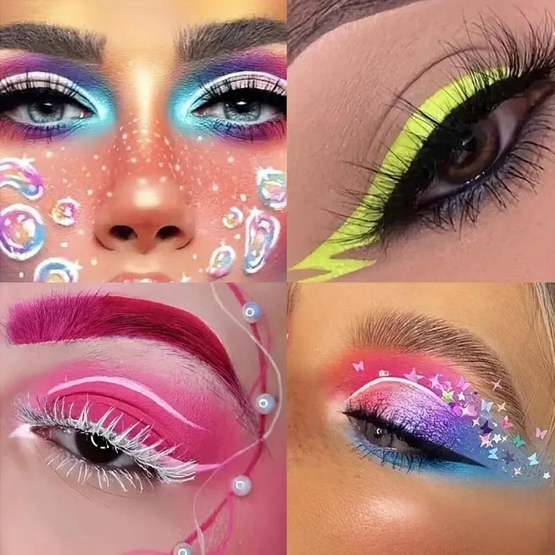 Description Picture 5 of item1pc 42 Colors Water Soluble Face Body Painting Set UV Neon Glitter Face Paint Art Halloween Christmas Party Body Paint Makeup