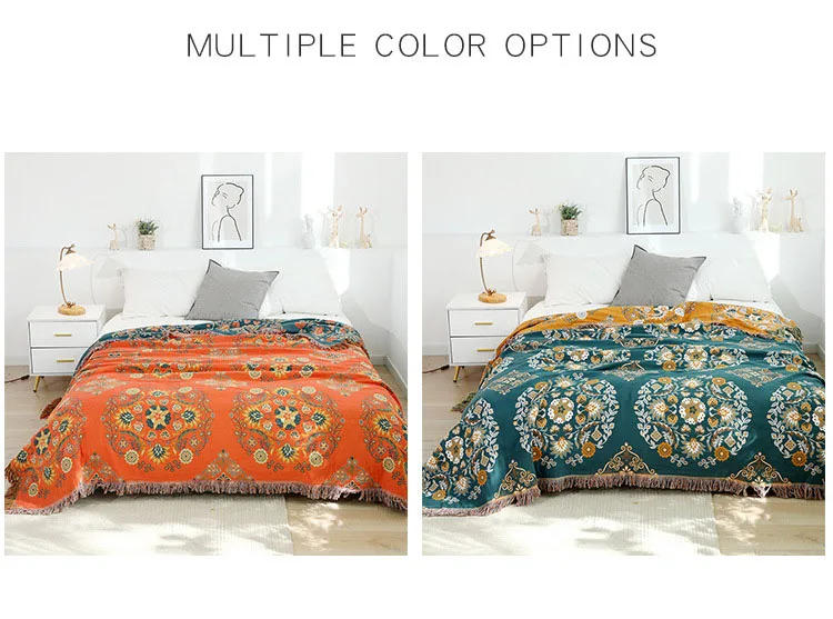 Description Picture 3 of itemNordic throw blanket for beds cotton Double sided sofa cover sofa cushion soft blanket Leisure bedspread four seasons thin quilt