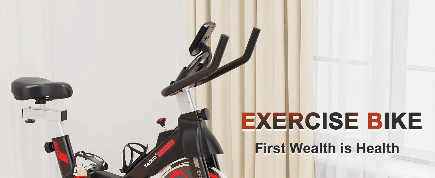 Description Picture 2 of itemStationary Bikes for Home, Indoor Cycling Bike/Brake Pad, Indoor Bike with Pad Mount & Comfortable Seat Cushion, Workout Bike