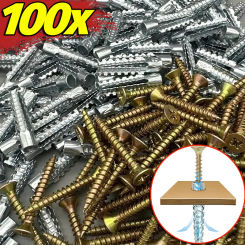 Steel Expansion Tube Pipe Self Tapping Screw Drilling Plug Serrated Thorny Metal Wall Anchor Expansion Bolts Fastener Anchors