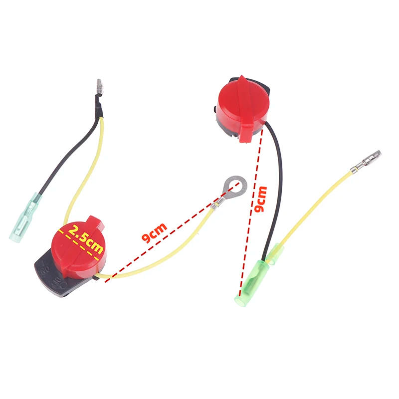 Description Picture 5 of item1PC DIY Accessories 2/3 Wires Engine Power Stop On Off Kill Switch Control For GX110 GX120 GX160 GX200 GX240