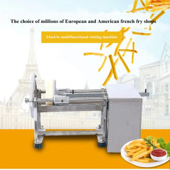 Electric French Fries Potato Chip Carrot Cutter Slicer Stainless Steel Vegetable Fruit Shredding Machine Cut Potato Strips