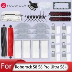 Roborock S8 Pro Ultra S8 Plus robot Vacuum Cleaner mop Choth vacuum bags Accessories Side Brush Filter Replaceable Spare Parts