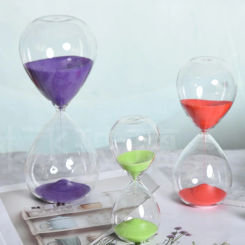 5/15/30/60 Minutes Nordic Handmade Glass Hourglass Water Droplet Sandglass Creative Sand Clock Simple Timer Home Decoration Gift