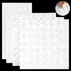 49-100Pcs Silicon Rubber Kitchen Cabinet Door Glass Furniture Pads Bumper Damper Self Adhesive Rubber Cabinet Door Pad Bumper