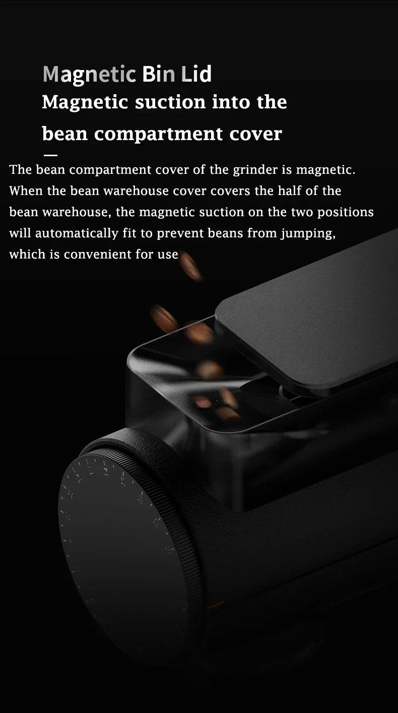 Description Picture 4 of item2024 Timemore 064S Electric Coffee Grinder 220V Fully Automatic Speed Adjustment Espresso Mill Household Coffee Grinding Machine