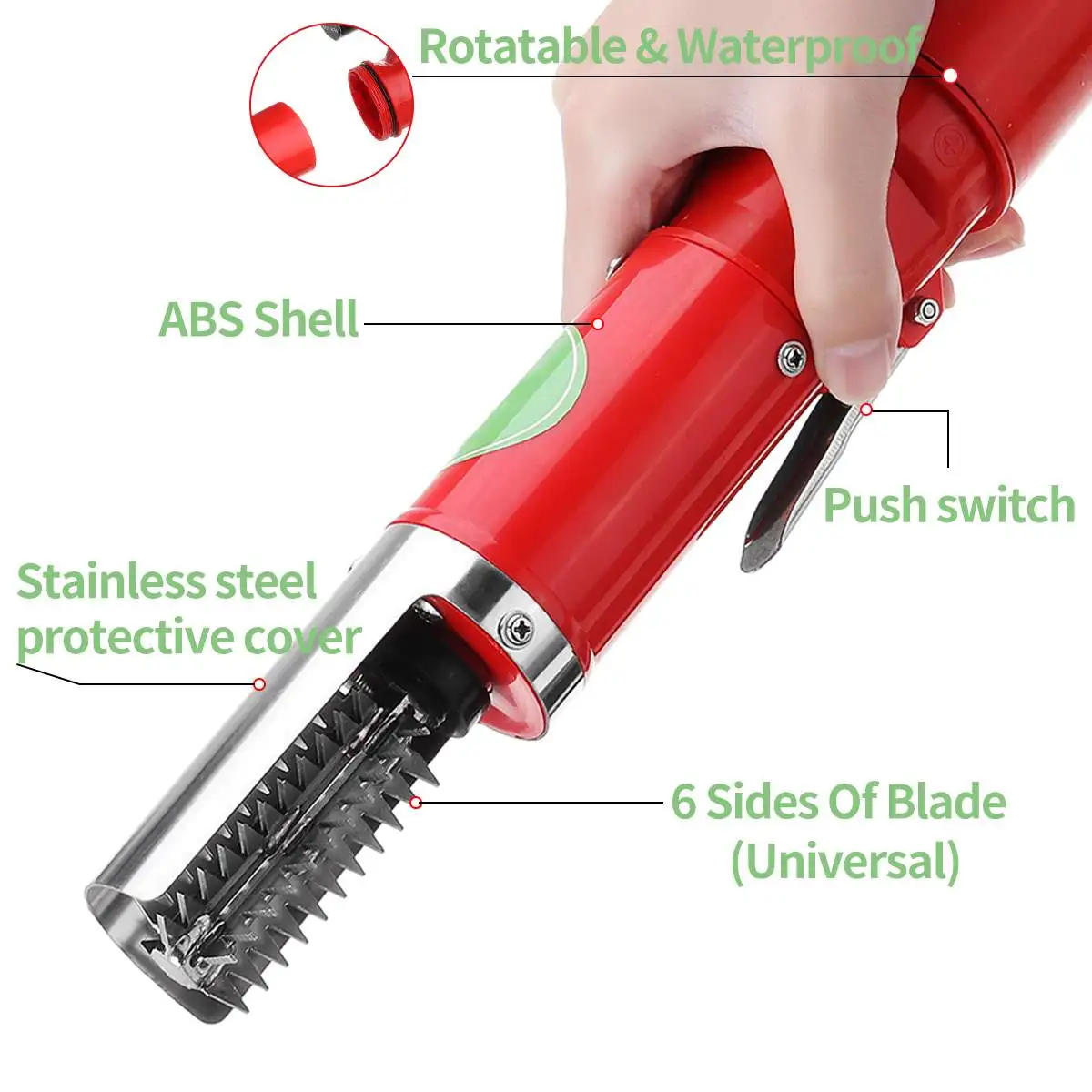 Description Picture 5 of itemCharging Portable Electric Fish Scalers Fish Scale Remover Fish Cleaner Battery Fish Scraper Fish Cleaning Knife Seafood Tools