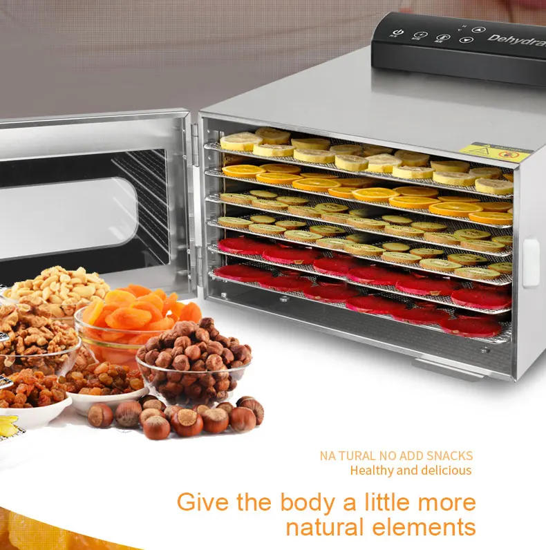 Description Picture 4 of item6-layer Stainless Steel Fruit Dryer 6-disc Food Dehydrator Dryer Snack Vegetable Dried Fruit Pulp Dryer Kitchen Equipment