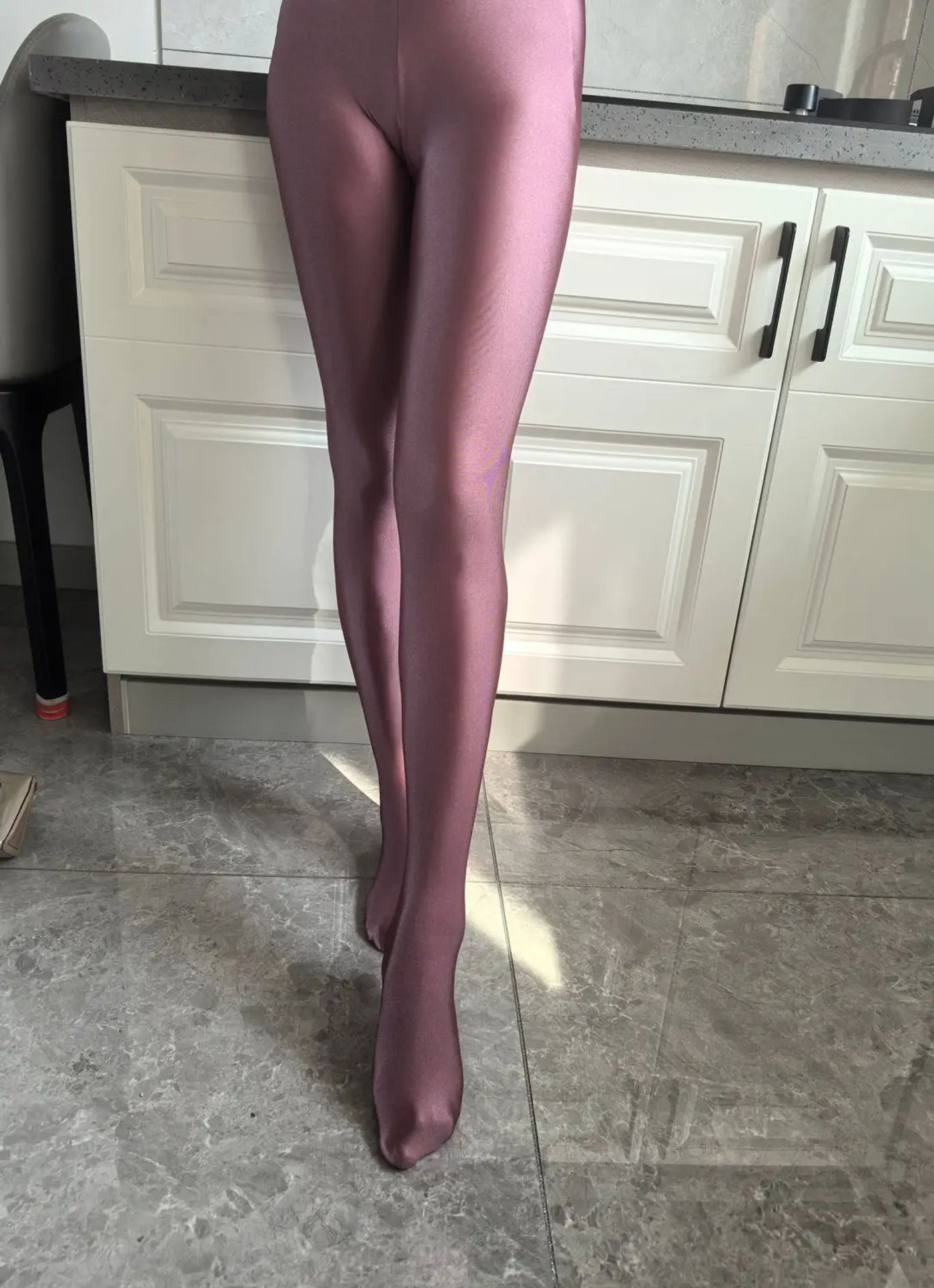Description Picture 3 of itemGlossy seam pantyhose leggings high waist women tights Summer spring shiny pants