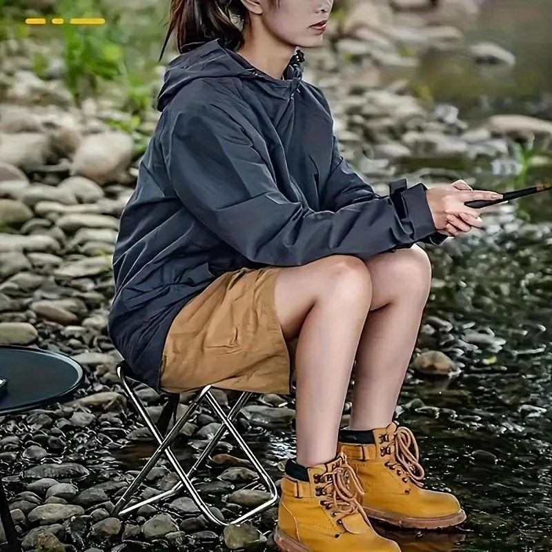 Description Picture 2 of itemHot Selling Outdoor Portable Folding Chair, Combat Bench, Fishing Stool, Travel Camping Picnic, Maza Ultra Light Subway Artifact