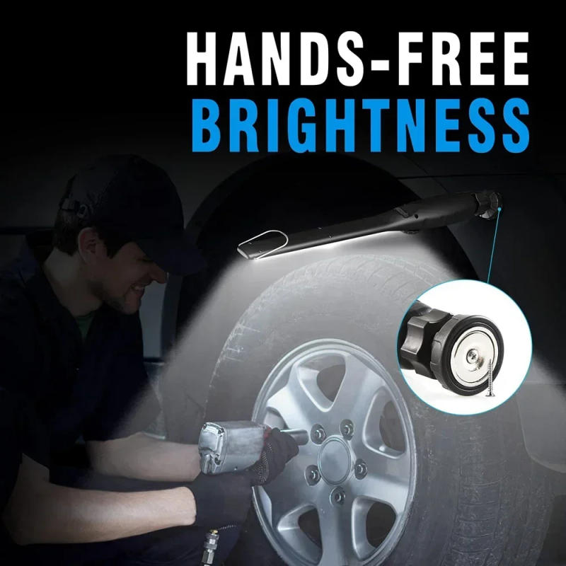 Description Picture 4 of itemUSB Rechargeable LED Flashlight New COB Magnetic Work Light Portable Lantern Camping Torch Car Repair Lamp With Built-in Battery