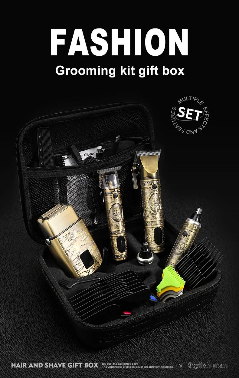 Description Picture 3 of itemHair Cutting Machine Men's Grooming Tools Resuxi 740 All Metal Hair Clippers Ears Nose Hair Trimmer Electric Shaver Set Wtih Bag