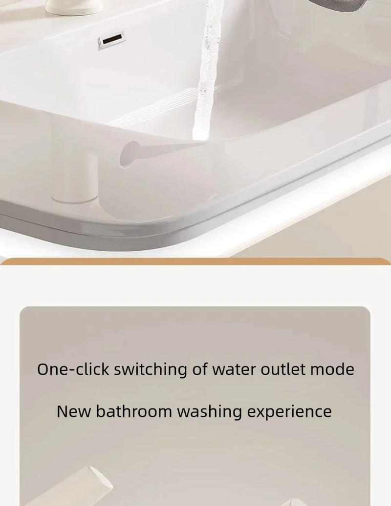 Description Picture 4 of itemBathroom Basin Faucet Multifunctional Pull Out Hot and Cold Water Faucet Restrooms Multiple Spouts Easy to Wash Hair Gargle