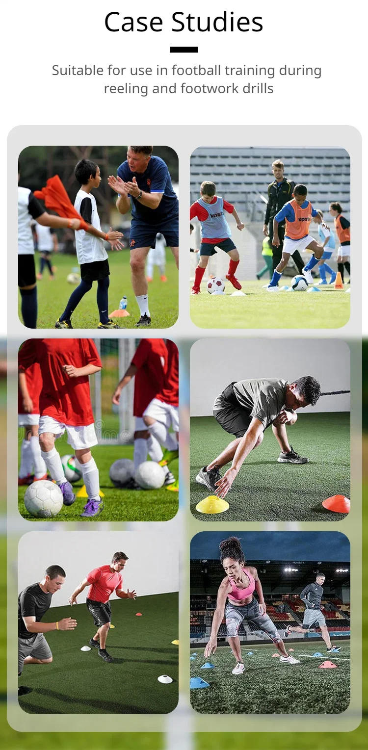 Description Picture 3 of item10Pcs Soccer Training Football Ball Game Disc Agility Disc Cone Set Multi Sport Training Space Cones With Plastic Stand Holder