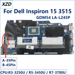GDM54 LA-L245P Mainboard for Dell Inspiron 15 3515 Laptop Motherboard CPU R3 R5 R7 UMA 100% TEST OK