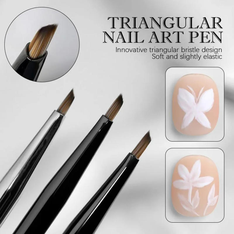 Description Picture 4 of item1Pc Nail Art Brushes Japanese Painting Pen Petal Butterfly Nail Art Design Pen Painting Tools Liner Gel Polish Drawing Brush