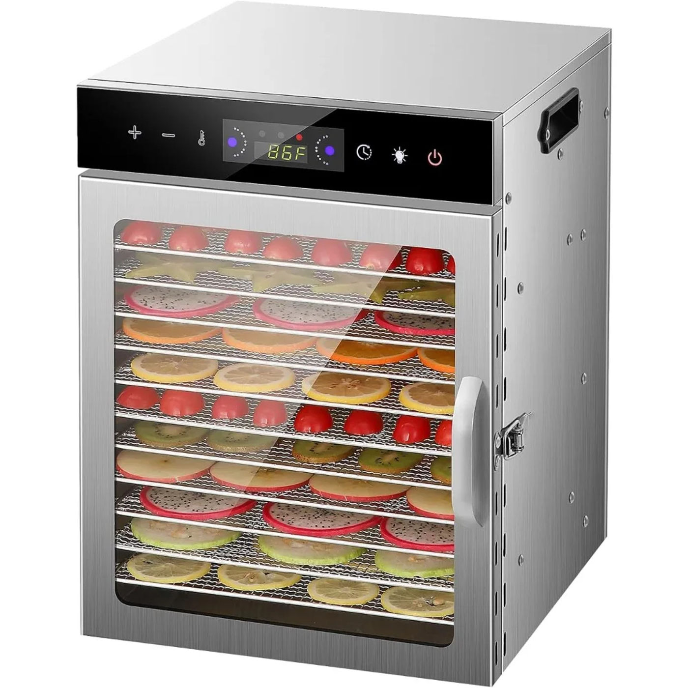 Description Picture 2 of itemFood Dehydrator, 12 Stainless Steel Trays Dehydrators for Food and Jerky, Herbs, Fruit, Dehydrator Machine with Digital Timer