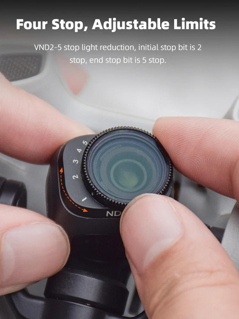 Description Picture 6 of itemBRDRC ND Filter Set Compatible with DJI Mini 3/Mini 3 Pro,Multi Coated HD Optical Glass,  Neutral Density Drone Filter Accessory