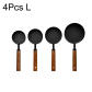 4Pcs Black L