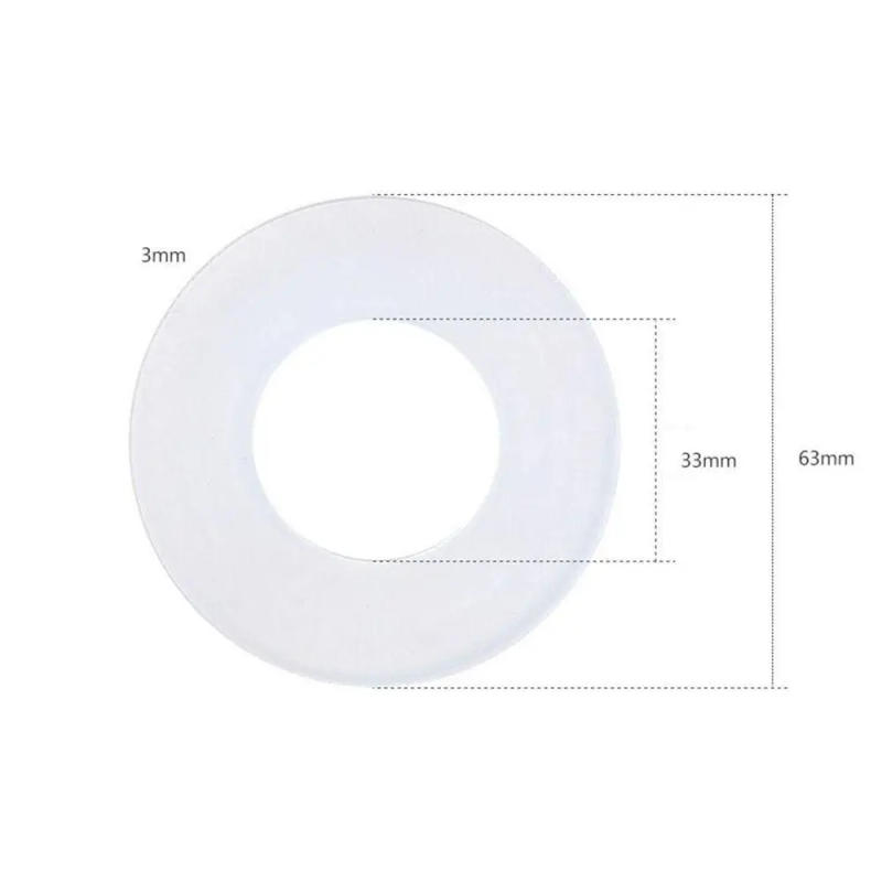 Description Picture 3 of item1/5Pcs Silicon Rubber Diaphragm Drain Valve Seal Washer Waterproof Gasket Toilet Tank Part Water Stop Seal Ring Universal