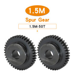 Transmission Gear 1.5M-40T Bore 6/8/10/12/14/15/16/17/19/20 mm Teeth Thickness 12 mm Carbon Steel Worm Gear For Electric Motor