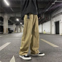 Men's Casual Pants Fashion Pants Men's Loose Straight Wide Leg Men's Retro Cargo Pants for Men Autumn