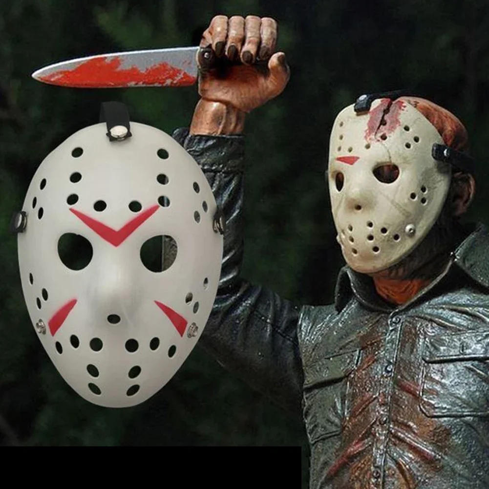 Description Picture 3 of itemHalloween Horror Jason Mask Hockey Cosplay Killer Hallowmas Scary Party Decor Mask Christmas Masquerade Masque V for Vendetta