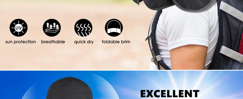 Description Picture 3 of itemUPF 50+ Sun Hat Foldable with Face Mask Neck Cover, Lightweight Breathable Windproof Fishing Hat for Men Women OutdoorTravel
