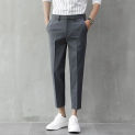 2024 Spring Summer Sagging Sensation Trousers Appear Thin Straight Cylinder Smart Casual Self Cultivation Simplicity Men's Pants