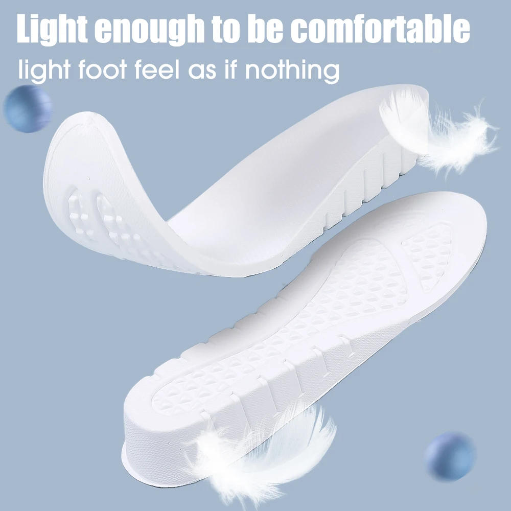 Description Picture 6 of itemHeight Increased Sport Insoles 1.5/2.5/3.5cm Popcor Memory Foam Insole for Feet Men Women Orthopedic Shoe Sole Inserts Feet Care