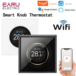 EARU Tuya WiFi Smart Knob Temperature Controller Digital Display Electric Floor Heating Water Gas Boiler for Alexa Google Home