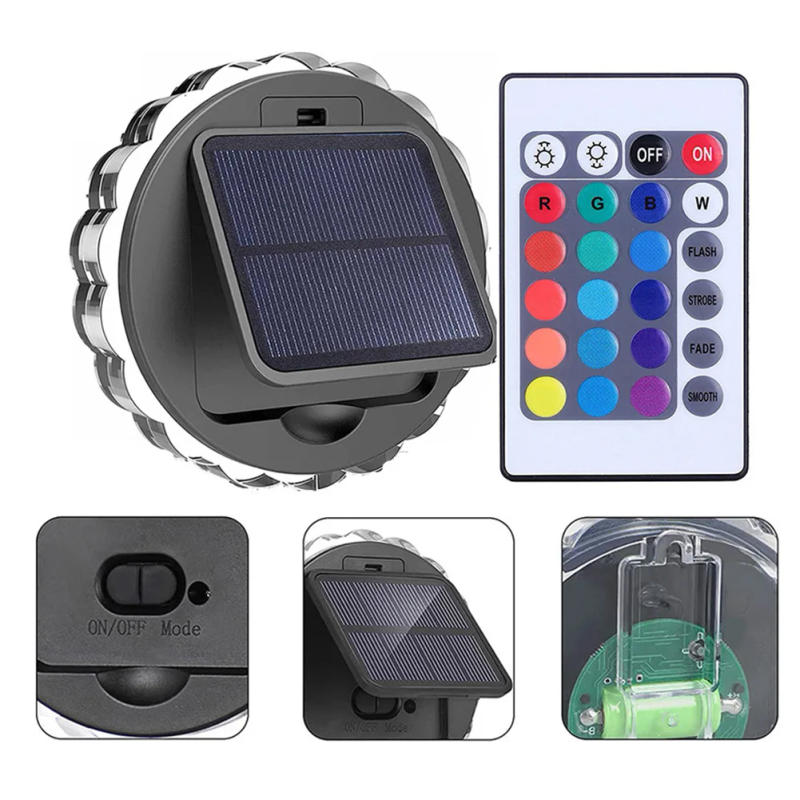 Description Picture 2 of itemSolar Lights Outdoor LED Lights Dimmable Wall Lamps With 8 Lighting Modes IP55 Waterproof Solar Powered Lamps For Piano Gard