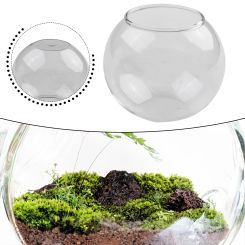 Transparent Glass Vase Micro Landscape Hydroponic Flower Vase Hanging Round Glass Vases Fish Tank Fishbowl Garden Home Decor