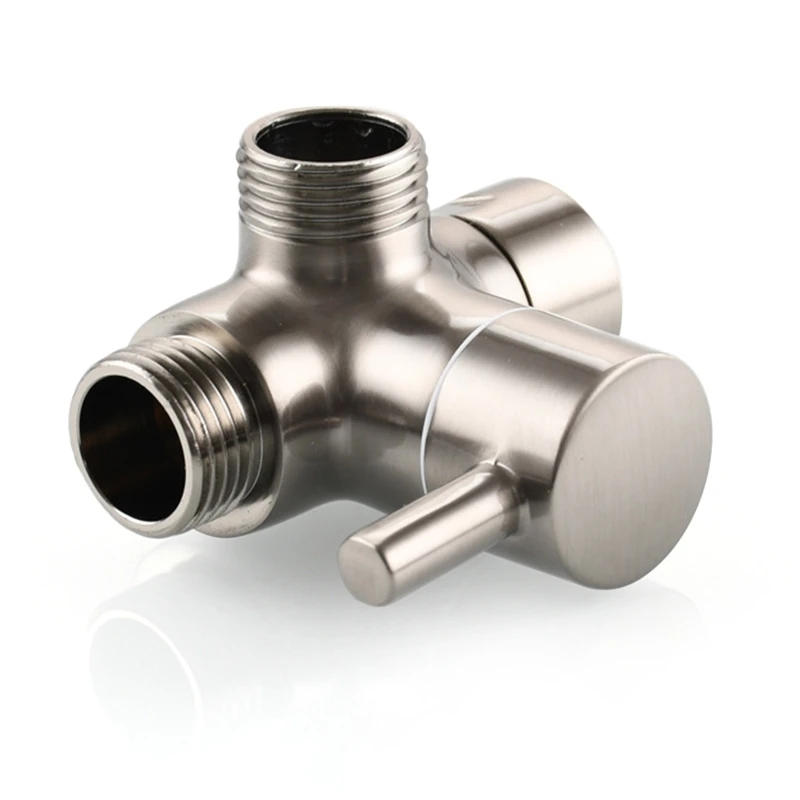 Description Picture 3 of itemUseful 3 Way Shower Arm Diverter for Valve Universal Bathroom Shower System Accessories Metal for T Shaped Adapter Dropship