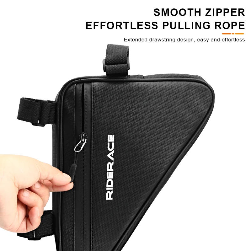 Description Picture 5 of itemRIDERACE Waterproof Cycling Tube Bags 1.5L MTB Road Bike Triangle Bag Cycling Frame Front Bags Repair Tools Pannier Bicycle Bag