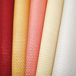 Metallic Weave Embossed Synthetic Leather Fabric Sheets Faux Leather For Bags Shoes Bows DIY Craft Sheets 21x29cm GM3239A