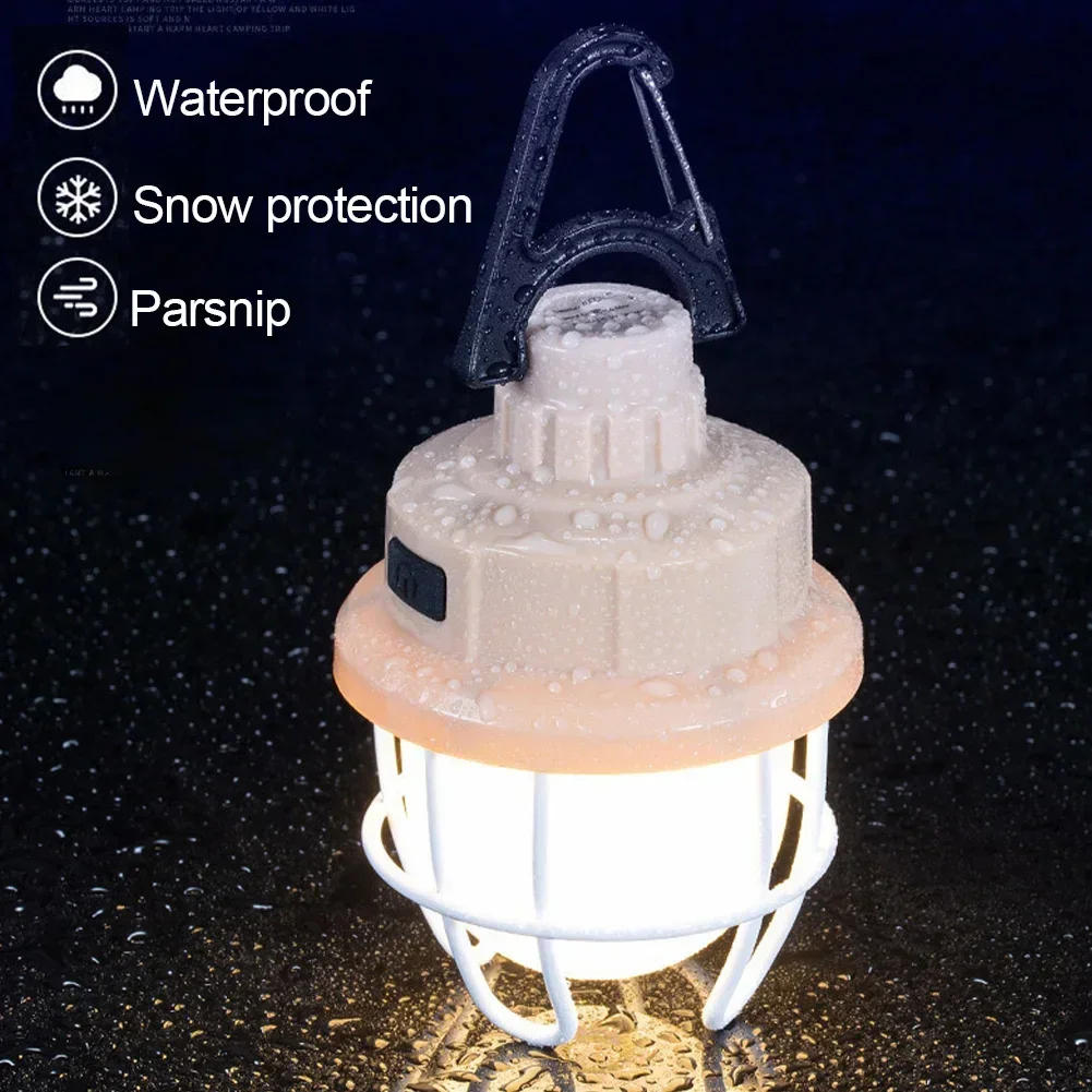 Description Picture 4 of itemPortable Camping Light USB Rechargeable Hook Camping Lantern Stepless Dimming Outdoor Waterproof Tent Lights Emergency Lamp