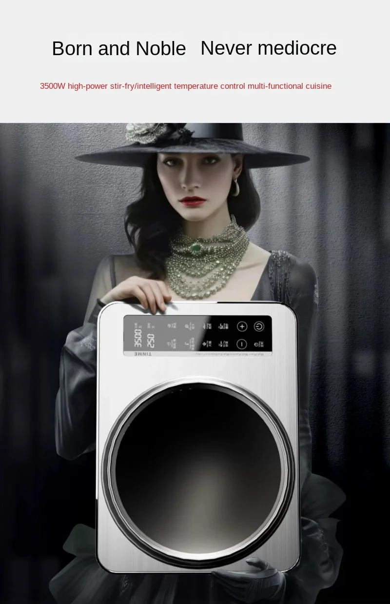 Description Picture 2 of itemInduction Cooker Household Set Kitchen Appliances Multi-Functional Integrated Frying Pan Concave Commercial Induction Cooker