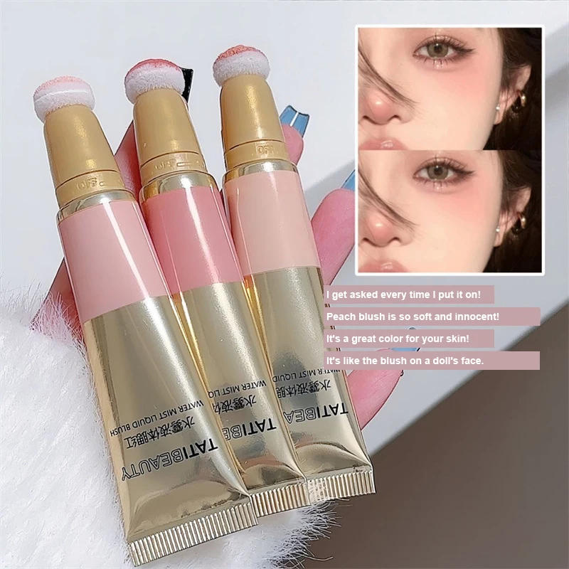 Description Picture 5 of itemLiquid Blush Velvet Matte Blusher Face Pigment Lasting Beauty Natural Cream Cheek Tint Pink Peach Blush Korean Makeup Cosmetics