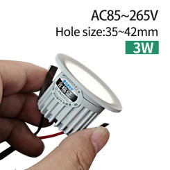 【35mm hole】recessed mini spotlight 3w LED ceiling light 110v 220v deep anti-glare small downlight with driver set