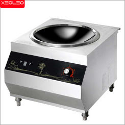 XEOLEO Commercial Concave Induction Stainless Steel  Electromagnetic Heating Cooker 8KW Electromagnetic Stove Food Processador
