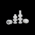 White Plastic Nylon Round Head Cross Groove Screw Gasket Nut Three Combination Set M6 M8