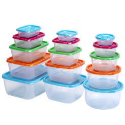 5pcs Plastic Food Containers Set Storage Bowls with Lids,Kitchenware Storage for Home Fridge Fresh-keeping Boxes,Lunch Bento