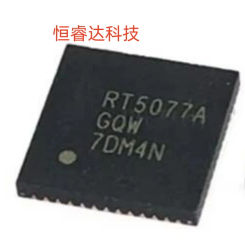 (2-5piece) 100% New RT5077A RT5077AGQW QFN-52