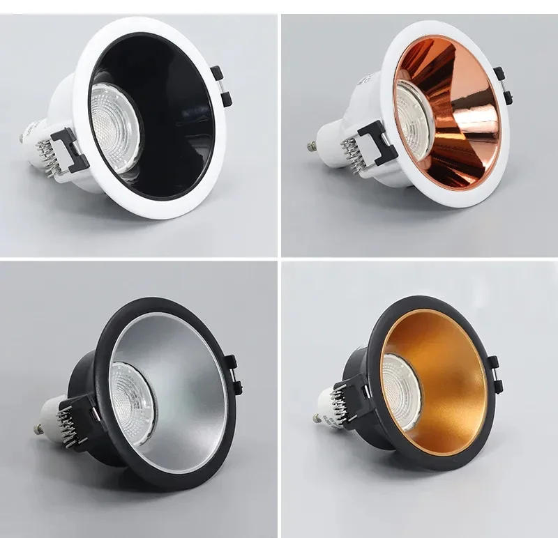 Description Picture 6 of itemWhite-Black Aluminium Recessed Mount Frame GU10/MR16 Lamp Holder Spot Lighting Lamp Holder Socket Fitting Spot Lighting Fixture