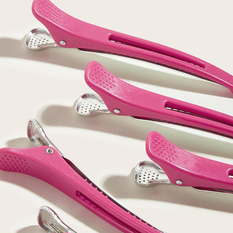 Description Picture 4 of item6pcs Hairdressing Grip Clamps Claw Section for Barber Salon Styling Women Girls