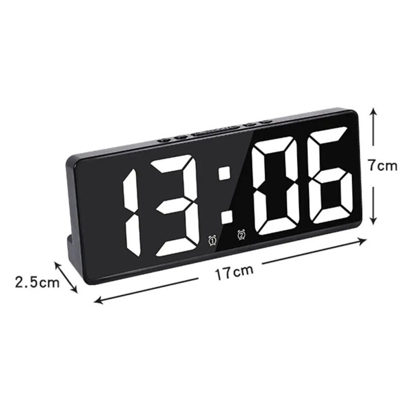 Description Picture 3 of itemCreative Number Clock Color Nightlight Temperature Calendar Alarm Clock LED Large Number Electronic Clock Backlight Home Decor