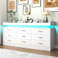 9 Drawer White