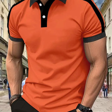 T-shirt men's new pool shirt T-shirt new summer polo shirt men's short sleeve breathable pool business casual undershirt men