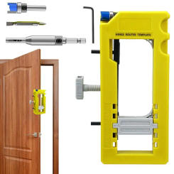 Door Hinge Jig Kit For Router Precision Door Hinge Router Jig No Hammer Or Chisel Cabinet Hinge Jig For 3-5inch Length
